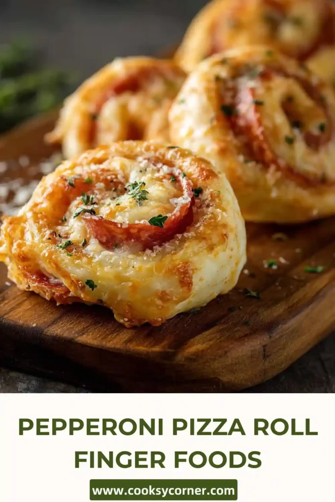 Homemade pizza roll appetizers with crispy edges and gooey melted cheese. Perfect finger foods for parties and gatherings.