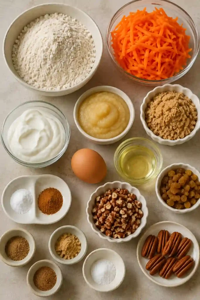 Healthy breakfast muffins made from whole wheat flour, carrots, and warm spices. These homemade carrot muffins feature a soft crumb and beautiful golden tops.