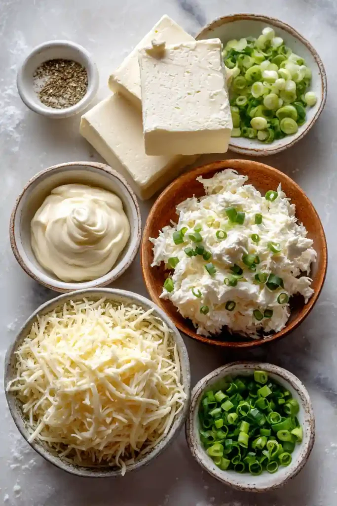 Warm and cheesy Creamy Hot Crab Dip served with celery sticks and crackers. A delicious low carb appetizer ideal for gatherings and holidays.