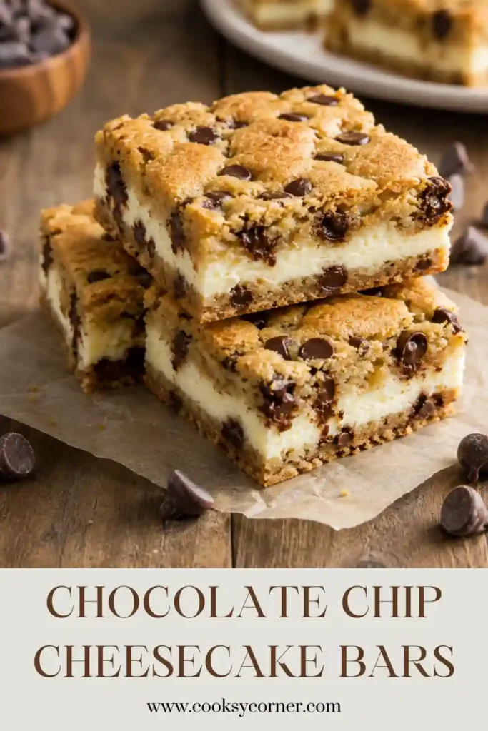 Fresh ingredients for Chocolate Chip Cheesecake Bars displayed in ceramic bowls with cookie dough and cream cheese under natural lighting.