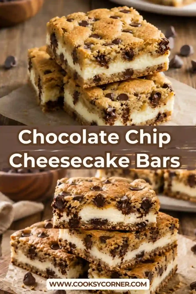 Ingredients for Chocolate Chip Cheesecake Bars arranged on a light marble countertop, including refrigerated chocolate chip cookie dough, cream cheese, eggs, sugar, vanilla extract, and baking supplies.