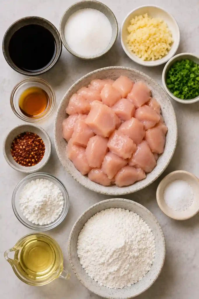 A bowl of crispy fried garlic chicken featuring caramelized garlic flavors, sesame oil, and soy sauce. This easy Hawaiian-inspired recipe is ideal for family meals.