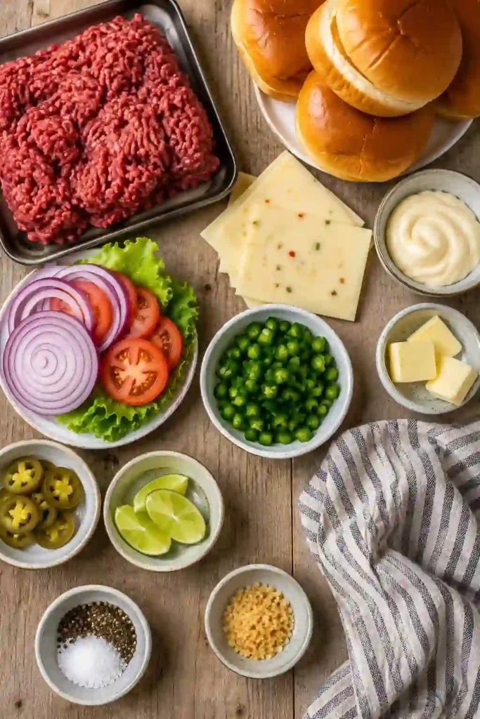 Golden toasted buns filled with crispy beef patties, pepper jack cheese, and spicy jalapeño mayo in these Flavorful Jalapeño Popper Smash Burgers. A delicious American comfort food favorite.