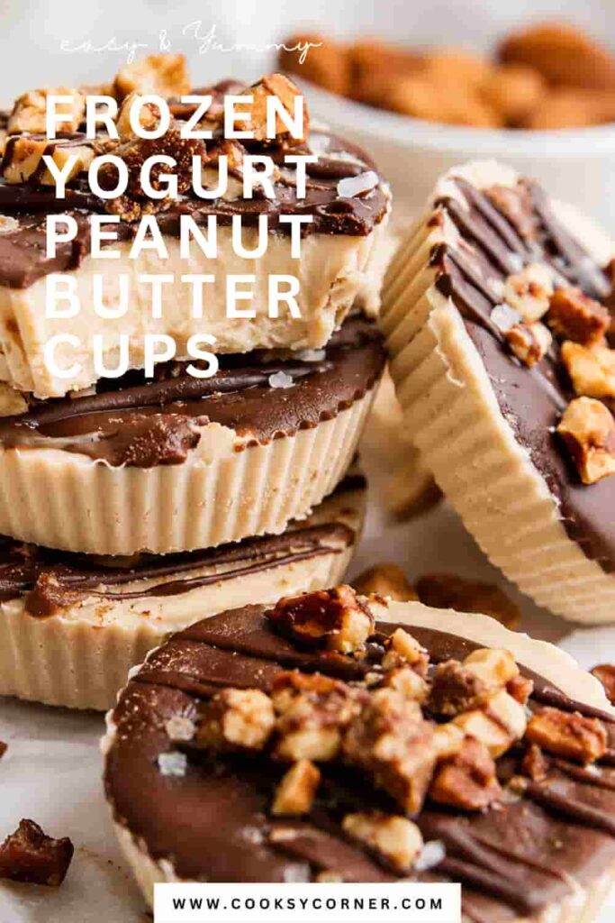 3. High-protein Frozen Yogurt Peanut Butter Cups made with creamy Greek yogurt, peanut butter, and rich chocolate. Perfect for healthy dessert lovers and meal prep.