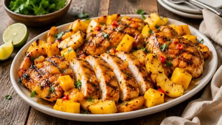 Grilled Mango Pineapple Chicken Recipe