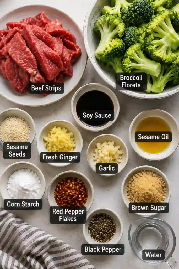 A colorful homemade beef broccoli skillet featuring tender flank steak, crisp broccoli, and a savory Asian-inspired sauce. Perfect for a quick healthy dinner.