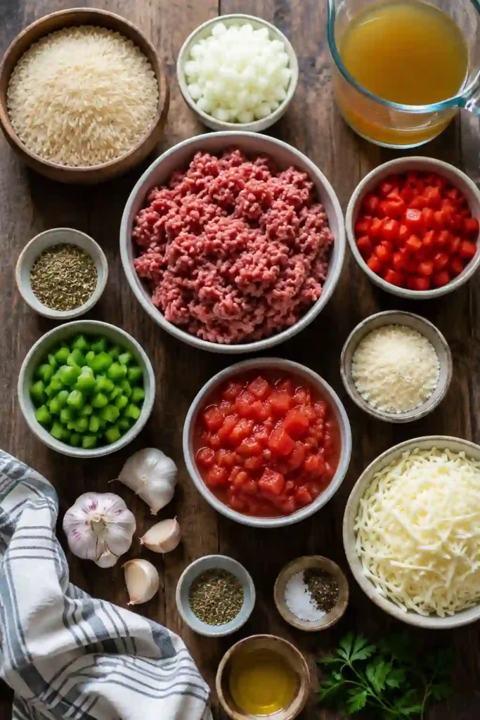 One-pan Quick Italian Skillet Dinner topped with melted mozzarella cheese and fresh parsley. This hearty skillet recipe is easy, flavorful, and family-friendly.