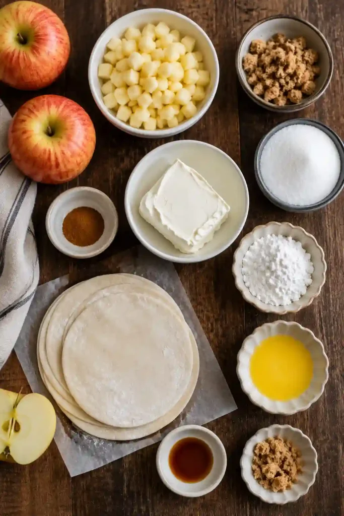 Golden apple pie tacos with a crunchy graham cracker coating and creamy cheesecake filling. Spiced apples and caramel create a rich fall-inspired dessert.