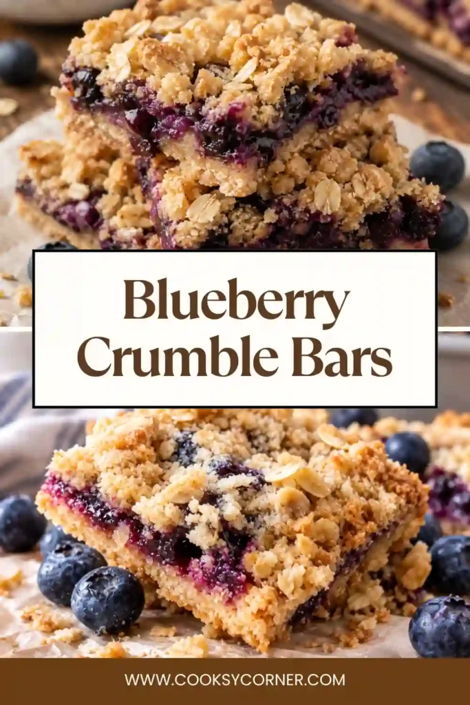 Fresh Blueberry Crumble Bars with a buttery oat crust, juicy blueberry filling, and golden crumble topping arranged on a cooling rack. These homemade dessert bars are perfect for any occasion.