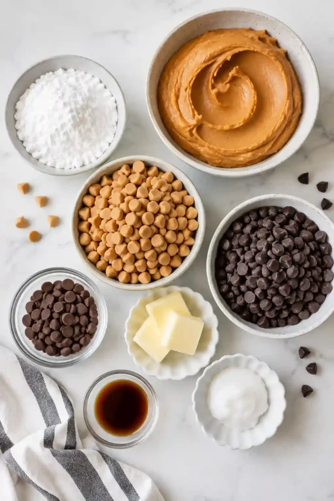 Healthy peanut butter balls partially dipped in melted chocolate to create classic buckeyes. Almond flour and maple syrup create a soft, naturally sweet peanut butter center.