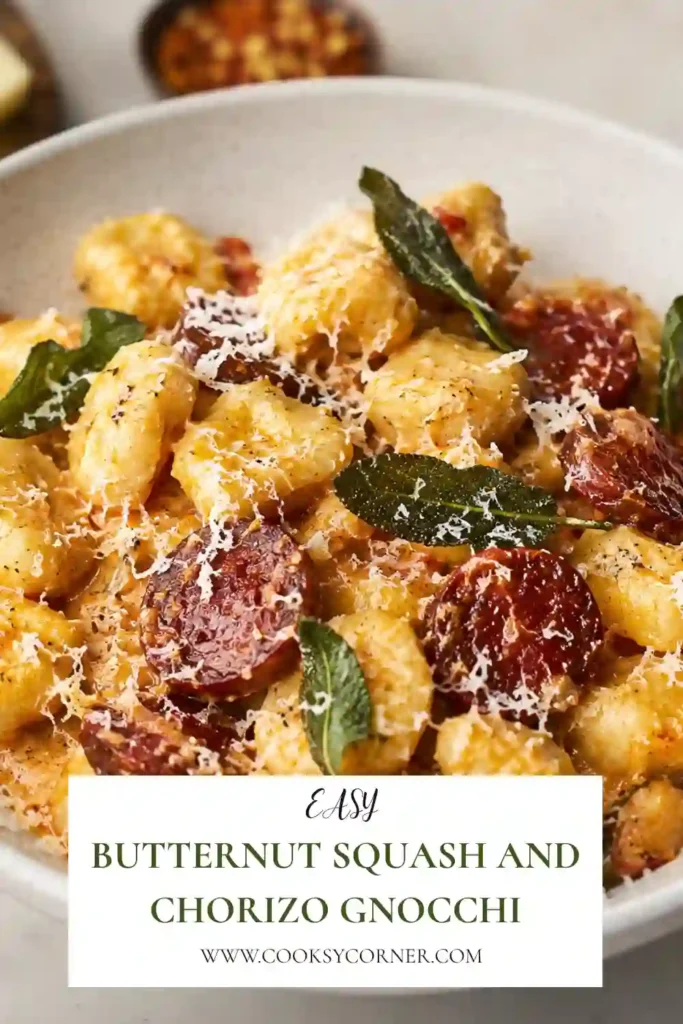 Golden pan-fried gnocchi tossed in creamy butternut squash sauce with crispy halal beef chorizo and crispy sage. A comforting Italian-inspired dinner finished with grated Parmesan.