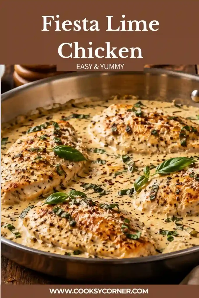 Creamy basil chicken with golden chicken breast, fresh basil, garlic, and roasted red peppers in a silky Parmesan sauce. This skillet chicken dinner has a rich and comforting texture.