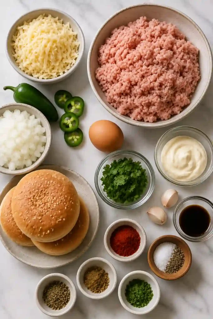 Juicy Jalapeño Pepper Jack Turkey Burgers layered with melted pepper jack, tomato, lettuce and fresh jalapeños. A flavorful grilled turkey burger for an easy family dinner.