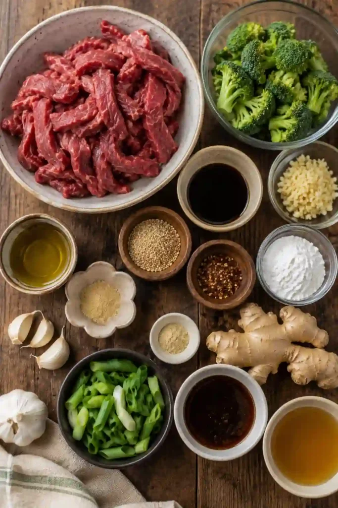 Easy Keto Beef and Broccoli stir fry made with thinly sliced steak, broccoli florets, coconut aminos, ginger, and sesame oil. A savory low carb Chinese-inspired dinner served fresh from the skillet.