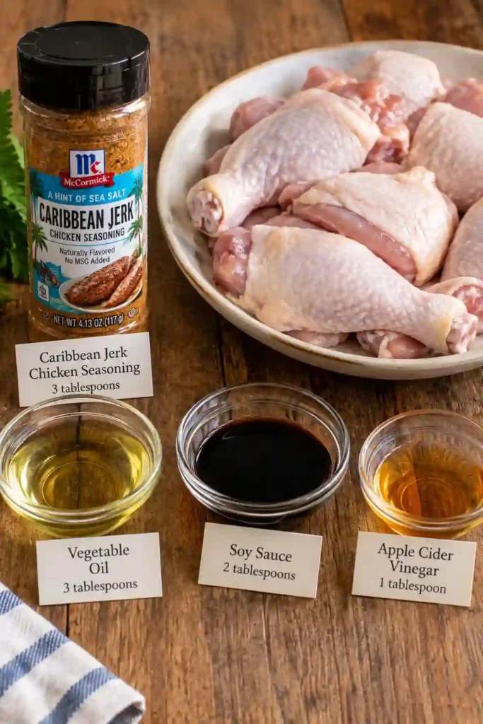 Easy Caribbean Jerk Chicken fresh from the grill with a deeply seasoned golden exterior. This Caribbean chicken recipe combines juicy meat with bold, smoky flavors.