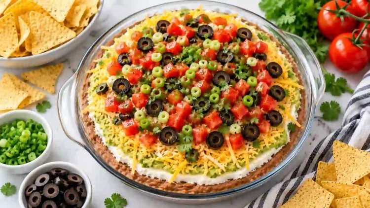 7 Layer Dip – Easy Party Appetizer Recipe