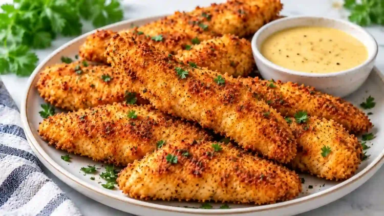 Air Fryer Chicken Tenders No Breading – Crispy & Juicy