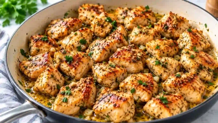 Garlic Butter Chicken Bites – Easy 15 Minute Recipe