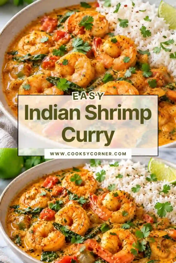 Creamy coconut shrimp curry filled with plump shrimp in a golden-orange spiced sauce. Fresh cilantro adds a colorful finish to this easy Indian-inspired dinner.