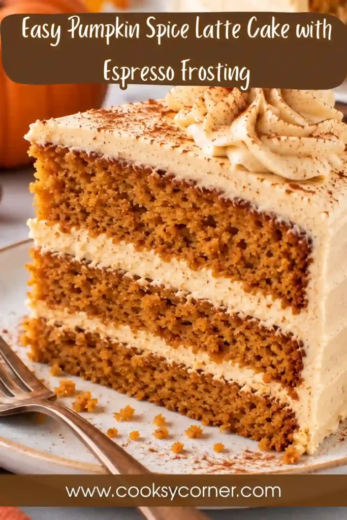 Homemade Pumpkin Spice Latte Cake sliced into squares with fluffy espresso frosting. Warm pumpkin spices and creamy coffee buttercream create a cozy fall dessert.